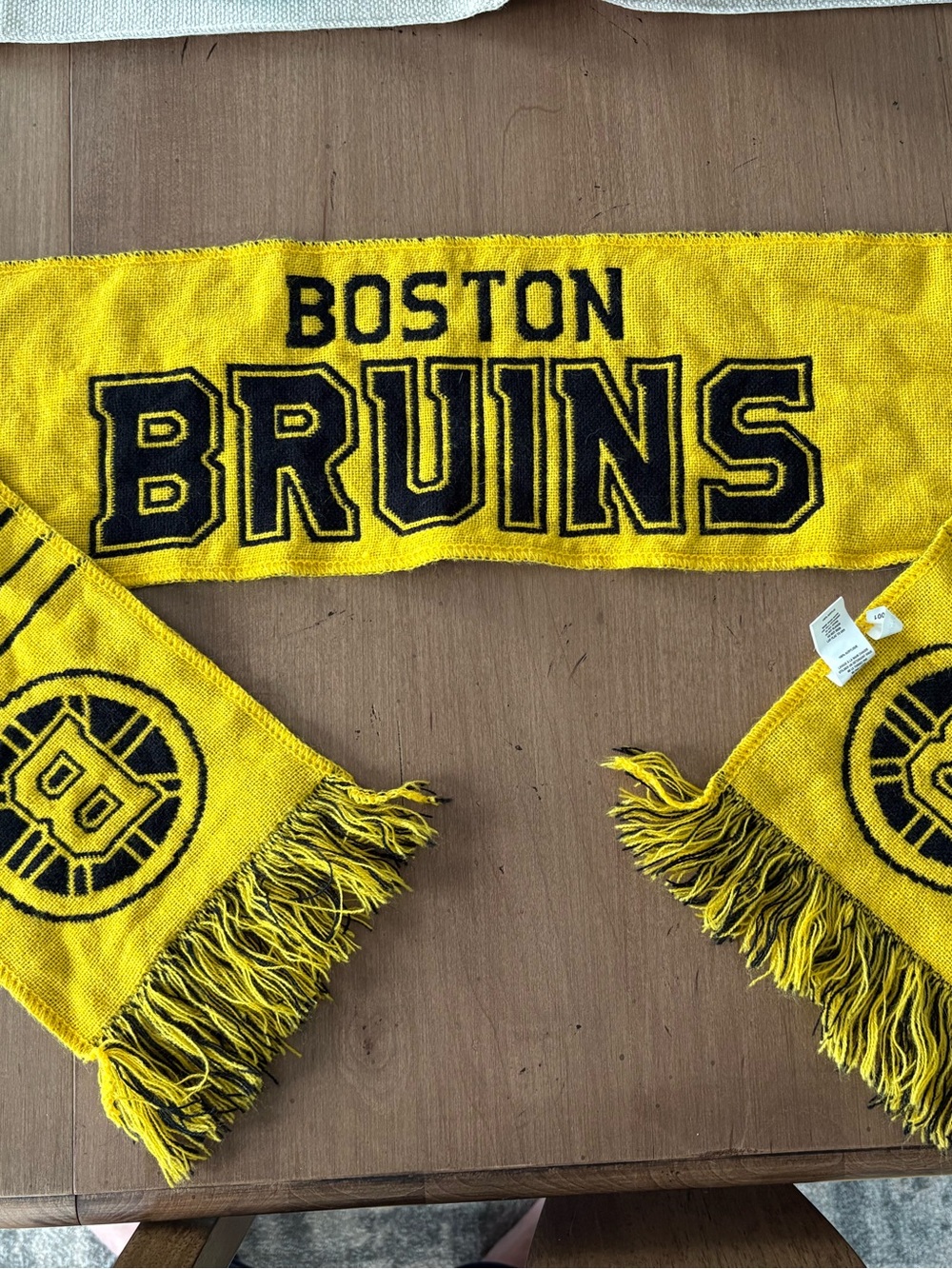 Kids Yellow Knit Scarf - NHL Team Accessory
